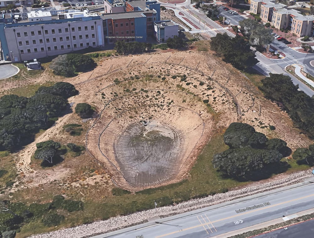 Stormwater Detention Pond, CSUMB